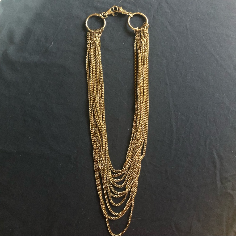 Elegant Gold Multi-Strand Necklace